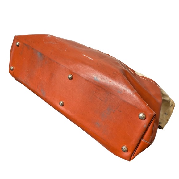 Klein Tools Vintage 24 Inch Linesman Tool Bag Doctors Style Large Canvas Leather - Picture 3 of 12